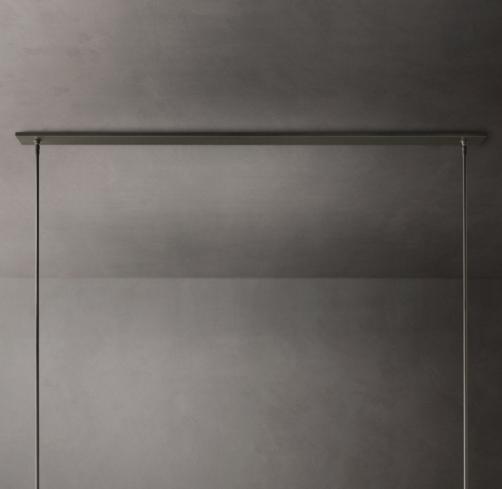 High-CRI Blown Glass Linear Chandelier