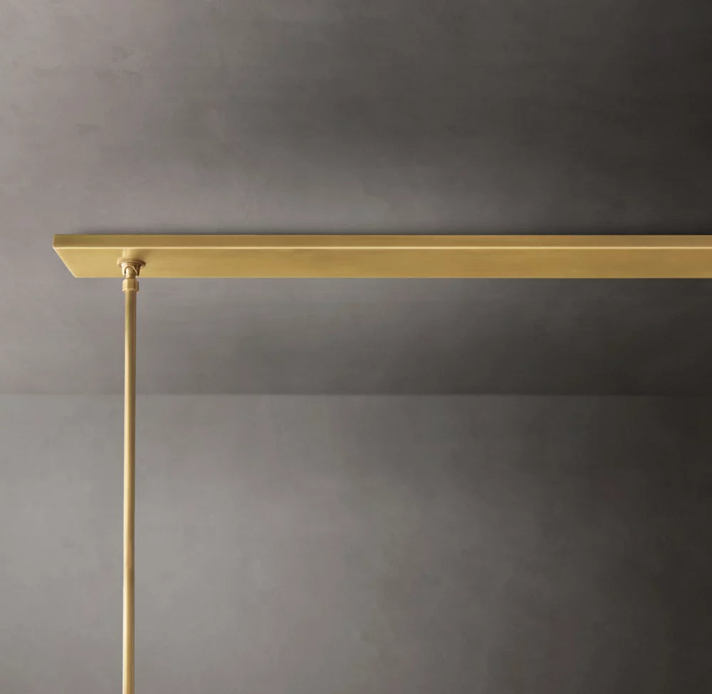 High-CRI Blown Glass Linear Chandelier