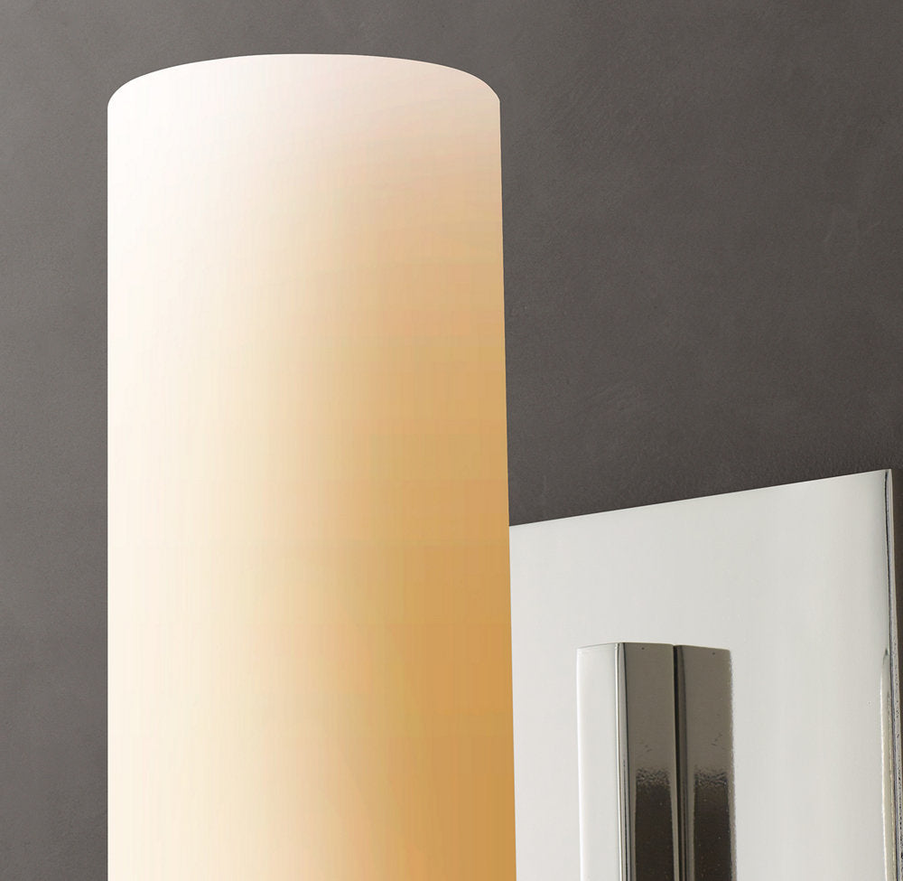 High-CRI Milk Glass Column Sconce