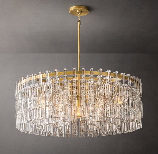 Interlocking Crystal Chain Chandelier
