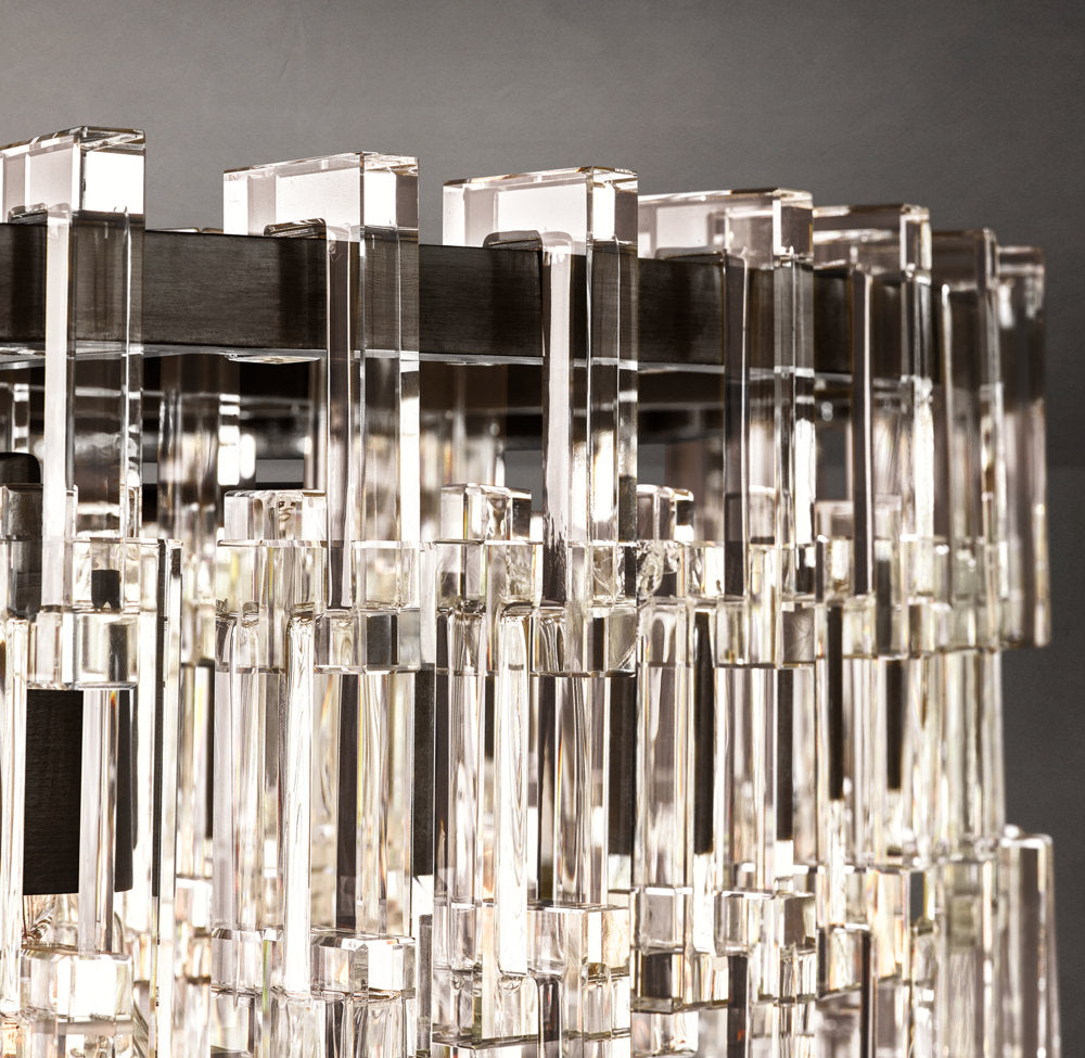 Interlocking Crystal Chain Chandelier