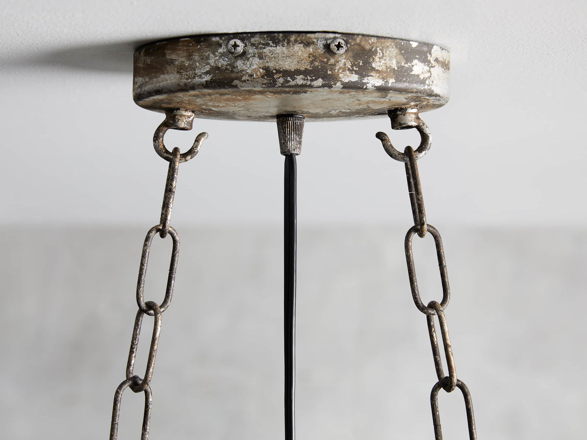 Italian Crystal Cage Island Chandelier