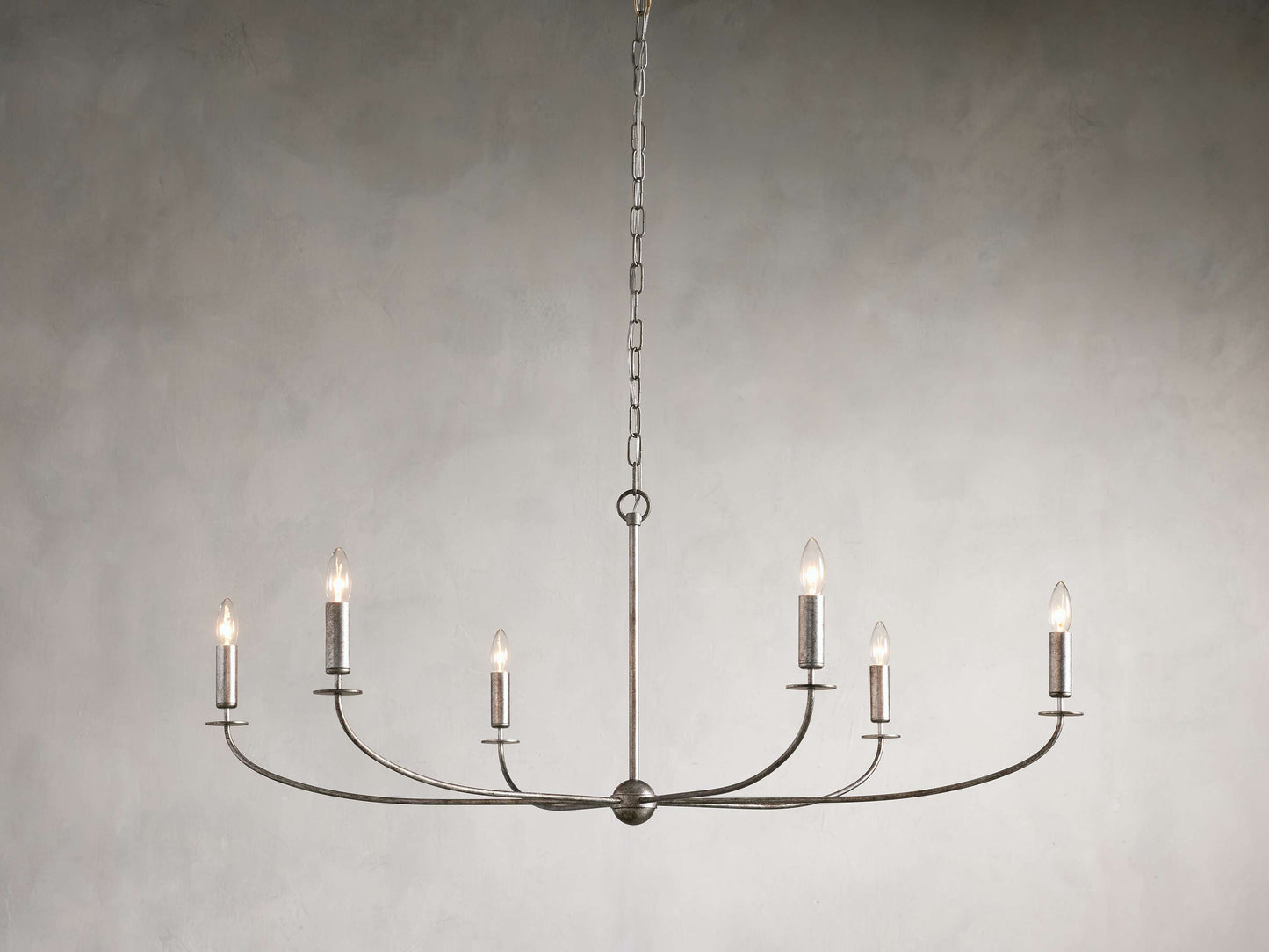 Italian Leaf Scroll Chandelier