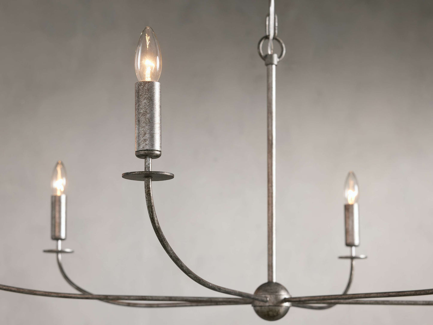 Italian Leaf Scroll Chandelier