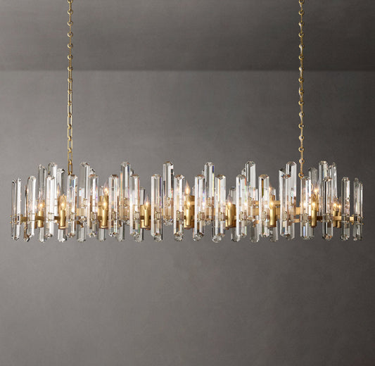 K9 Crystal Prism Grand Island Chandelier