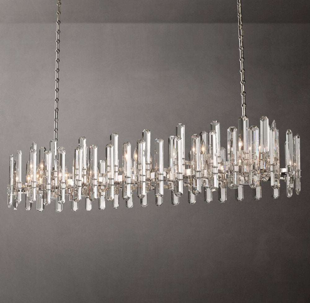 K9 Crystal Prism Grand Island Chandelier