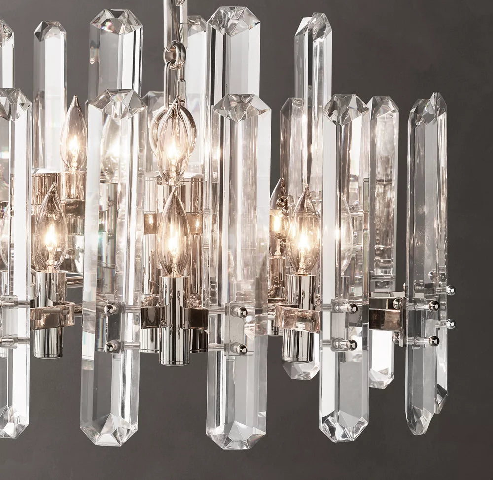 K9 Crystal Prism Grand Island Chandelier