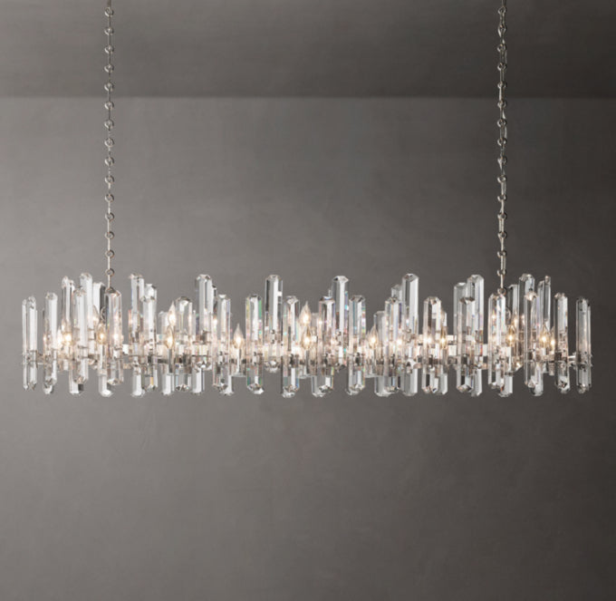 K9 Crystal Prism Grand Island Chandelier