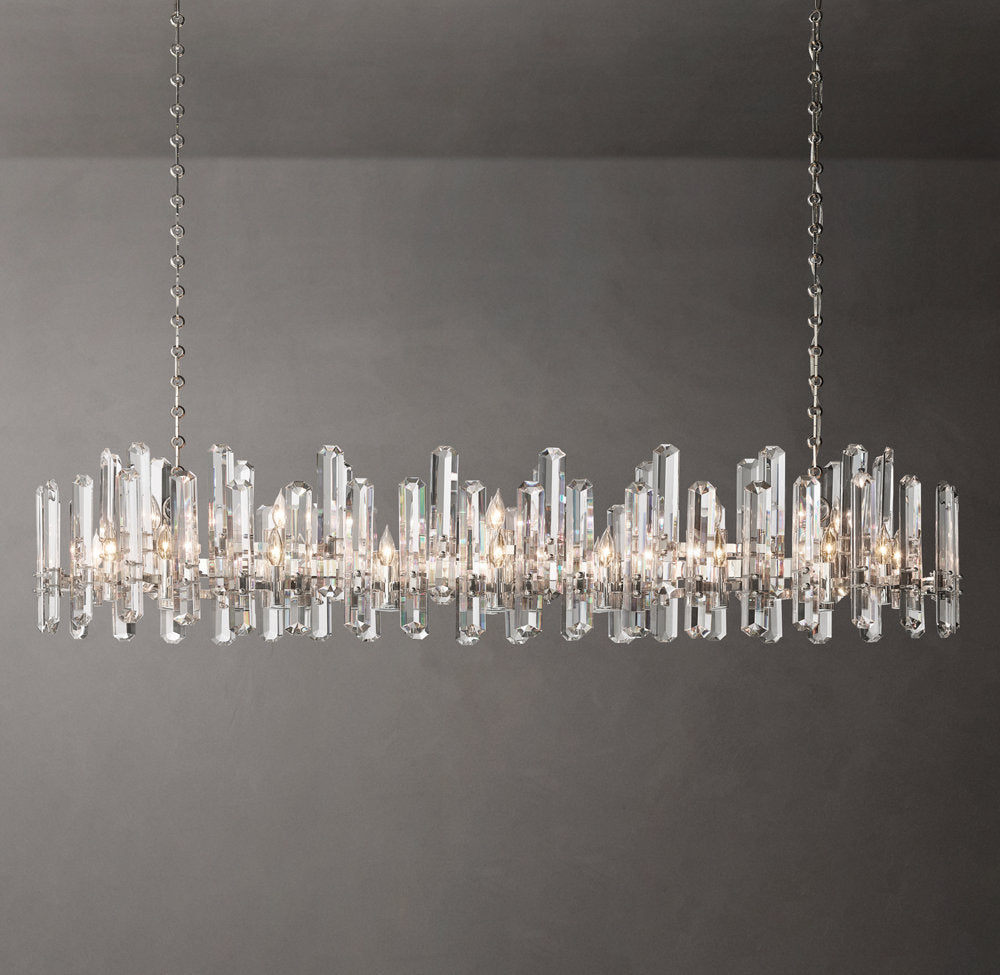 K9 Crystal Prism Grand Island Chandelier