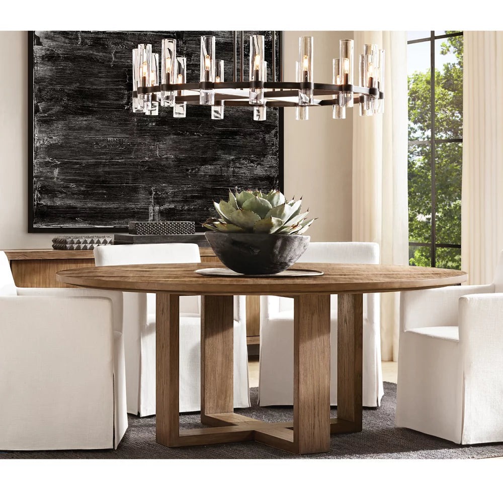 Milk Glass Radial Chandelier