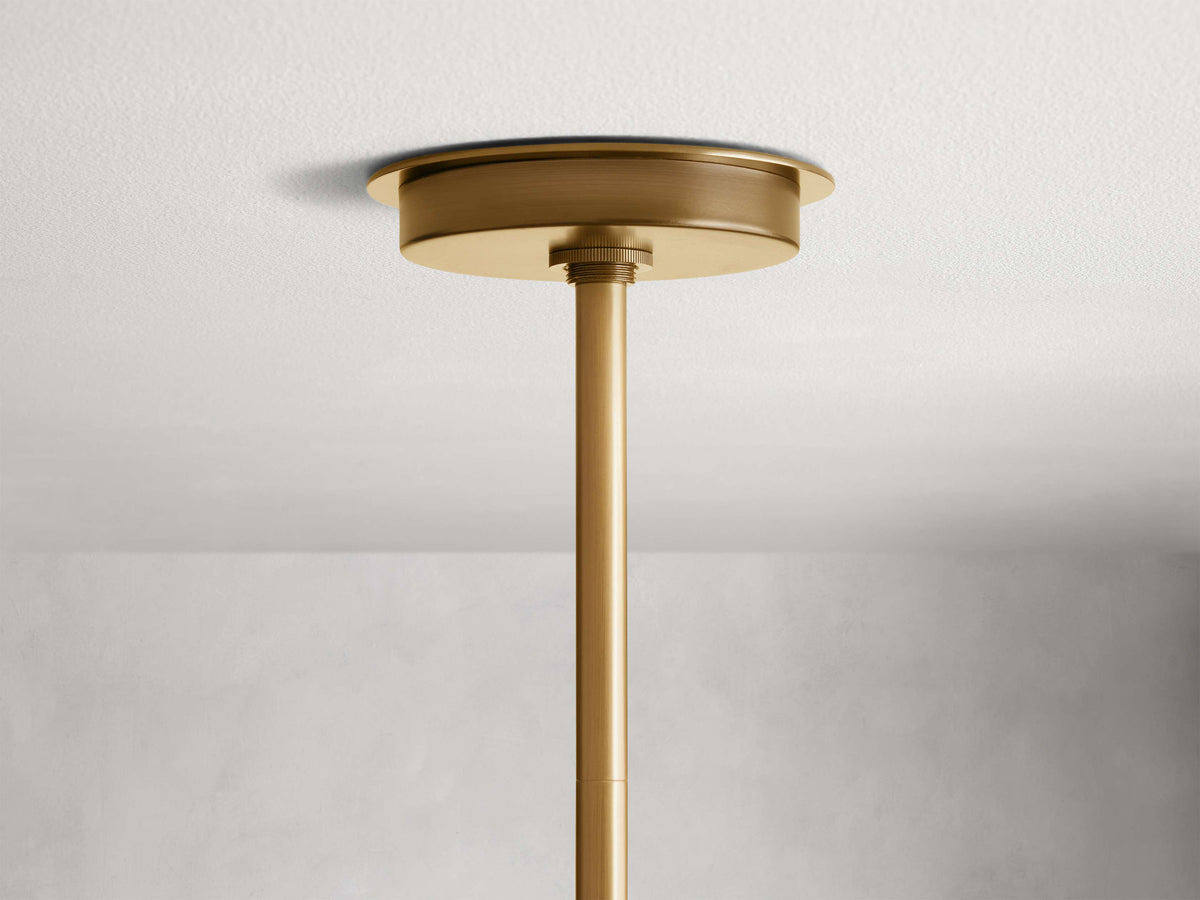 Milk Glass Tube Industrial Chandelier