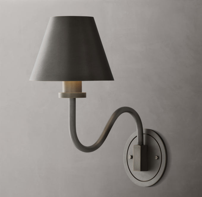 Minimal Iron Cone Shade Sconce