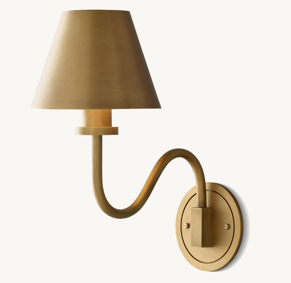 Minimal Iron Cone Shade Sconce