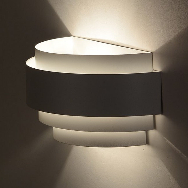 Modern Metal Bedside Wall Light / Light Source Not Included / White