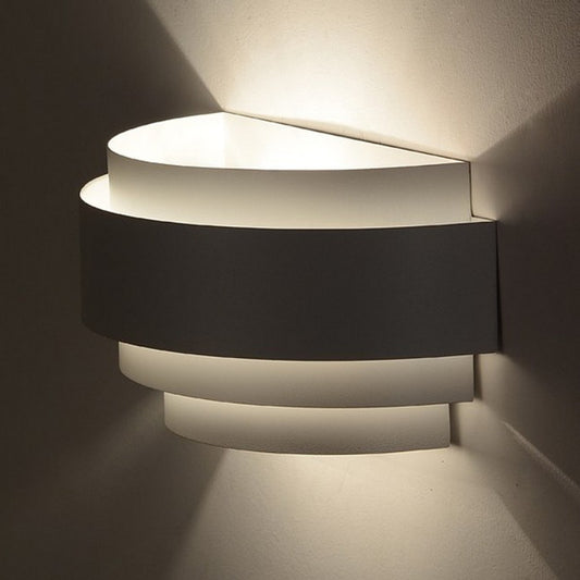 Modern Metal Bedside Wall Light / Light Source Not Included / White
