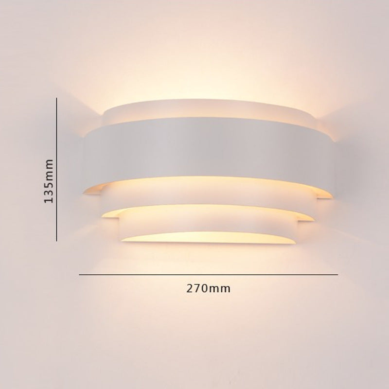 Modern Metal Bedside Wall Light / Light Source Not Included / Black