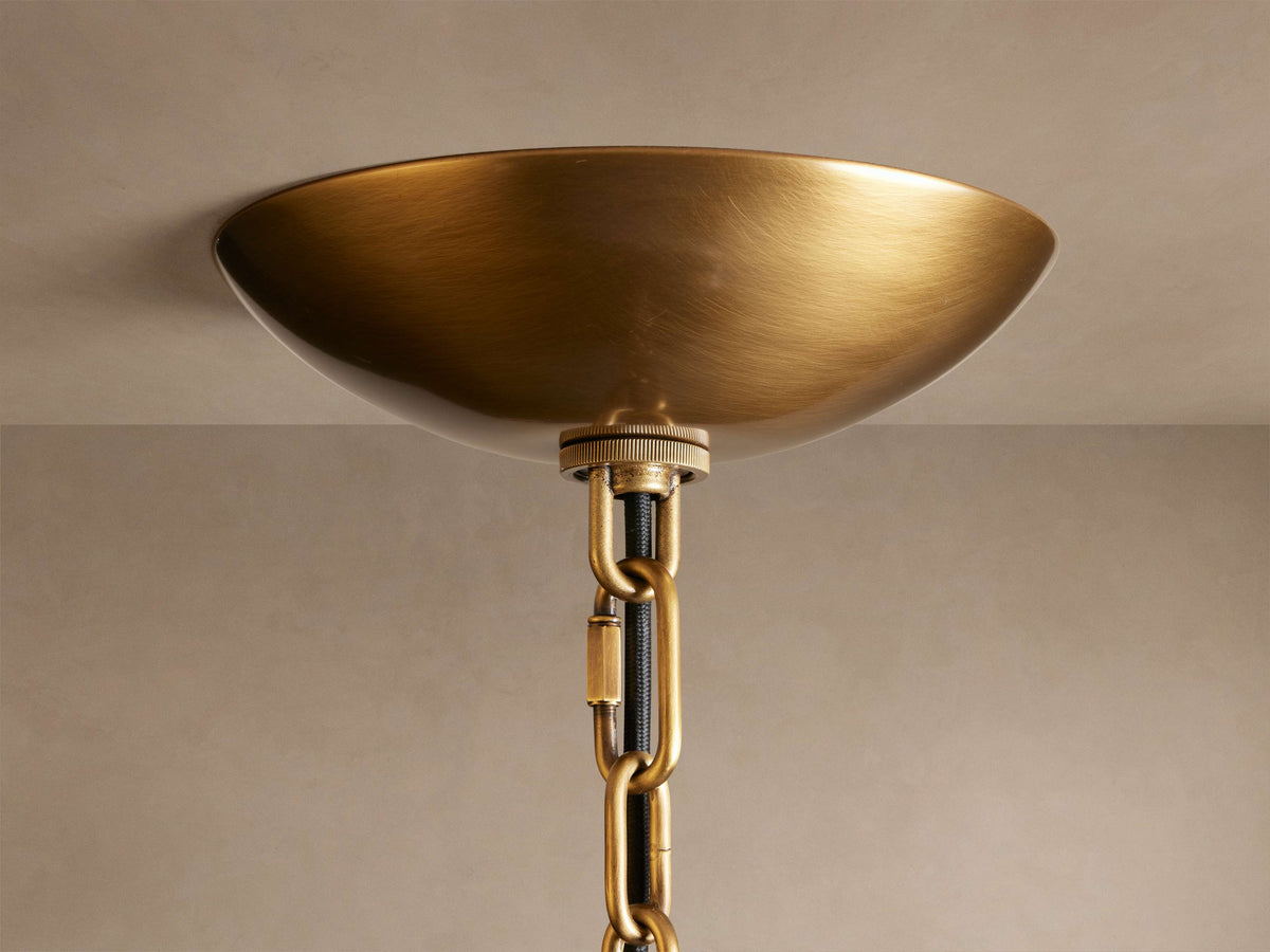 Molten Glass Curved Panel Chandelier