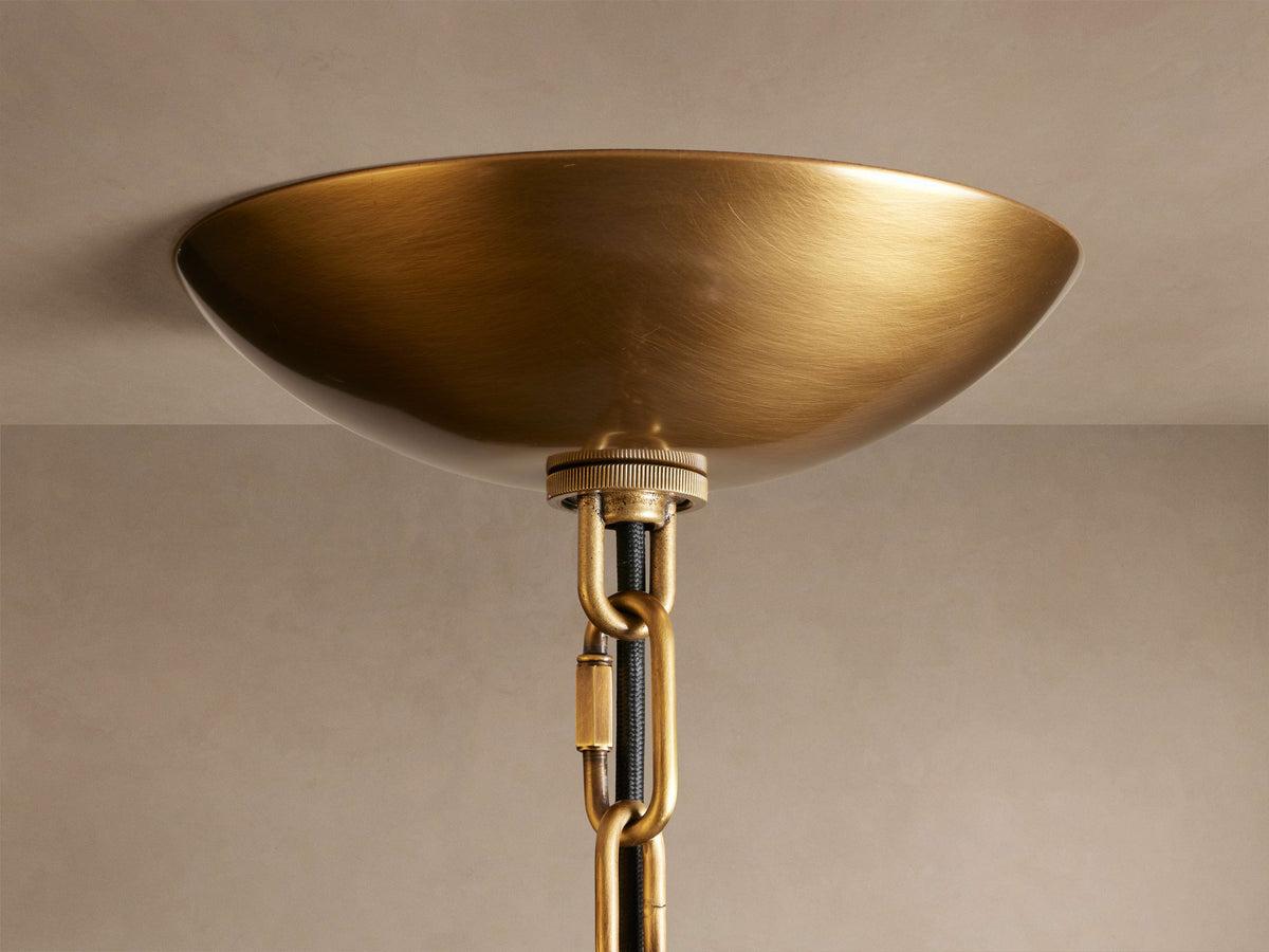 Molten Glass Curved Panel Chandelier