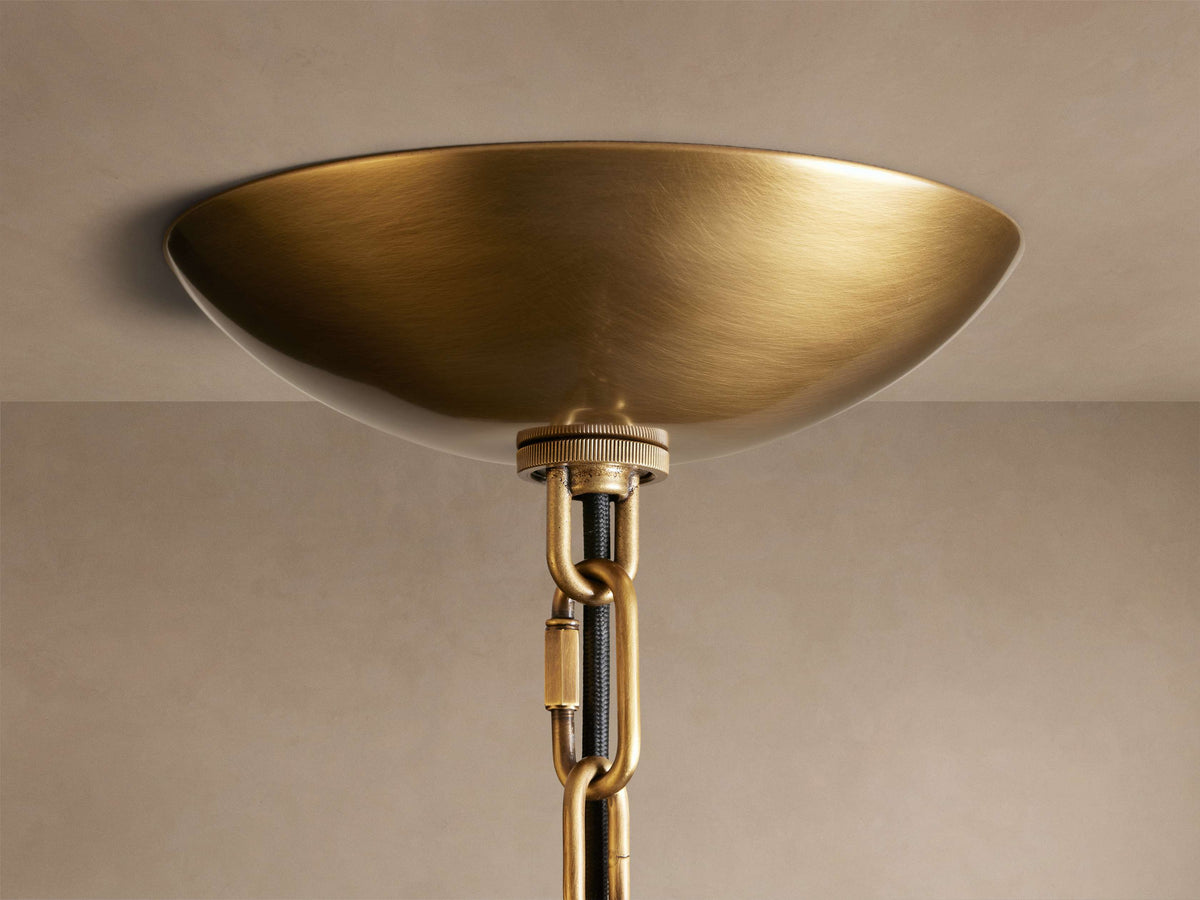Molten Glass Curved Panel Chandelier
