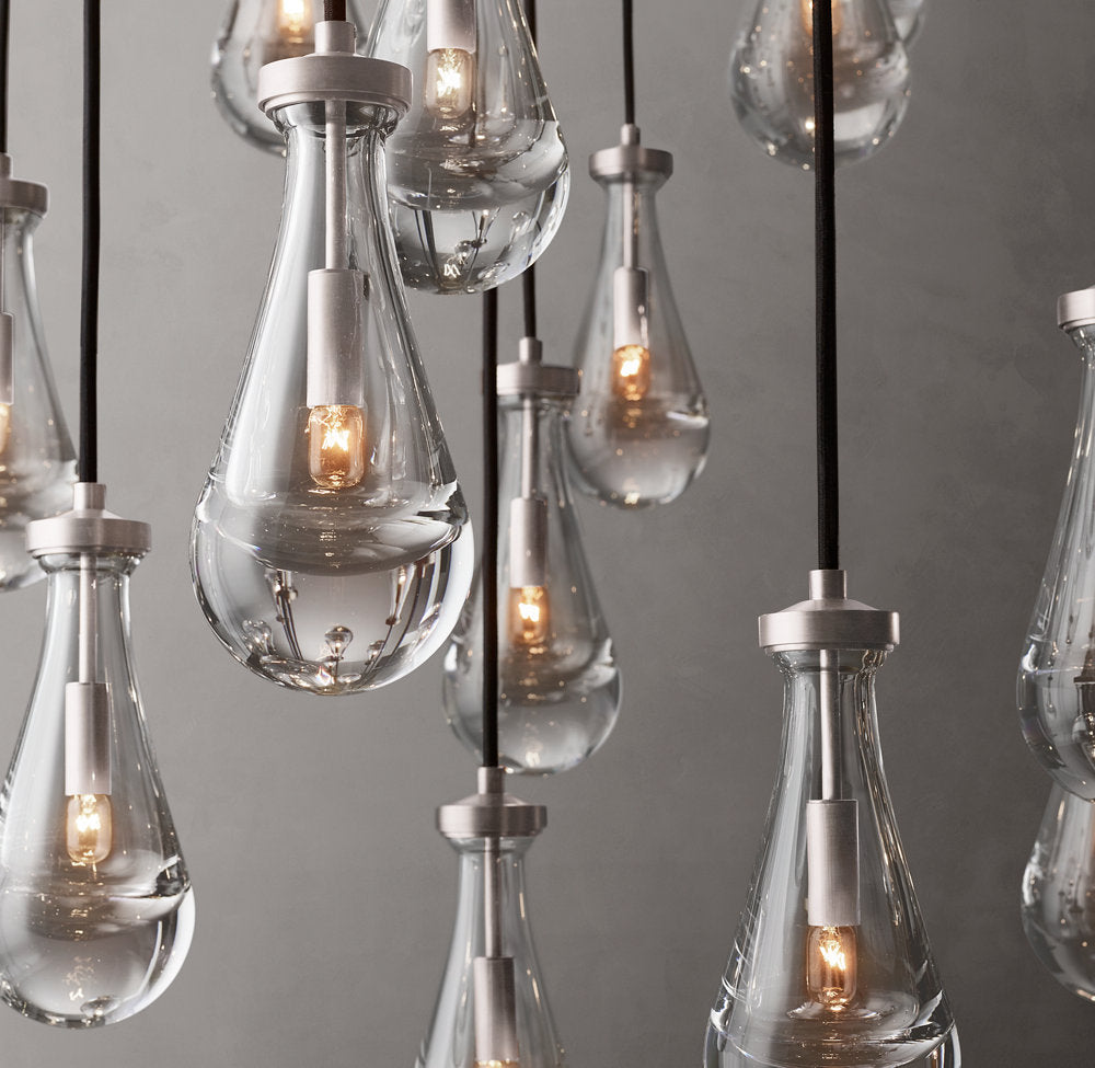 Monumental Artisan Raindrop Chandelier