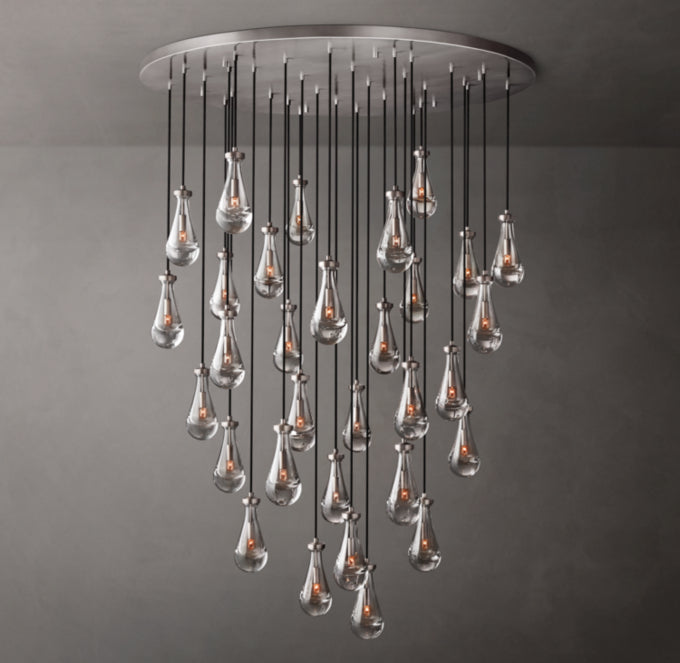 Monumental Artisan Raindrop Chandelier