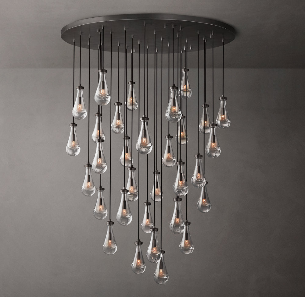 Monumental Artisan Raindrop Chandelier