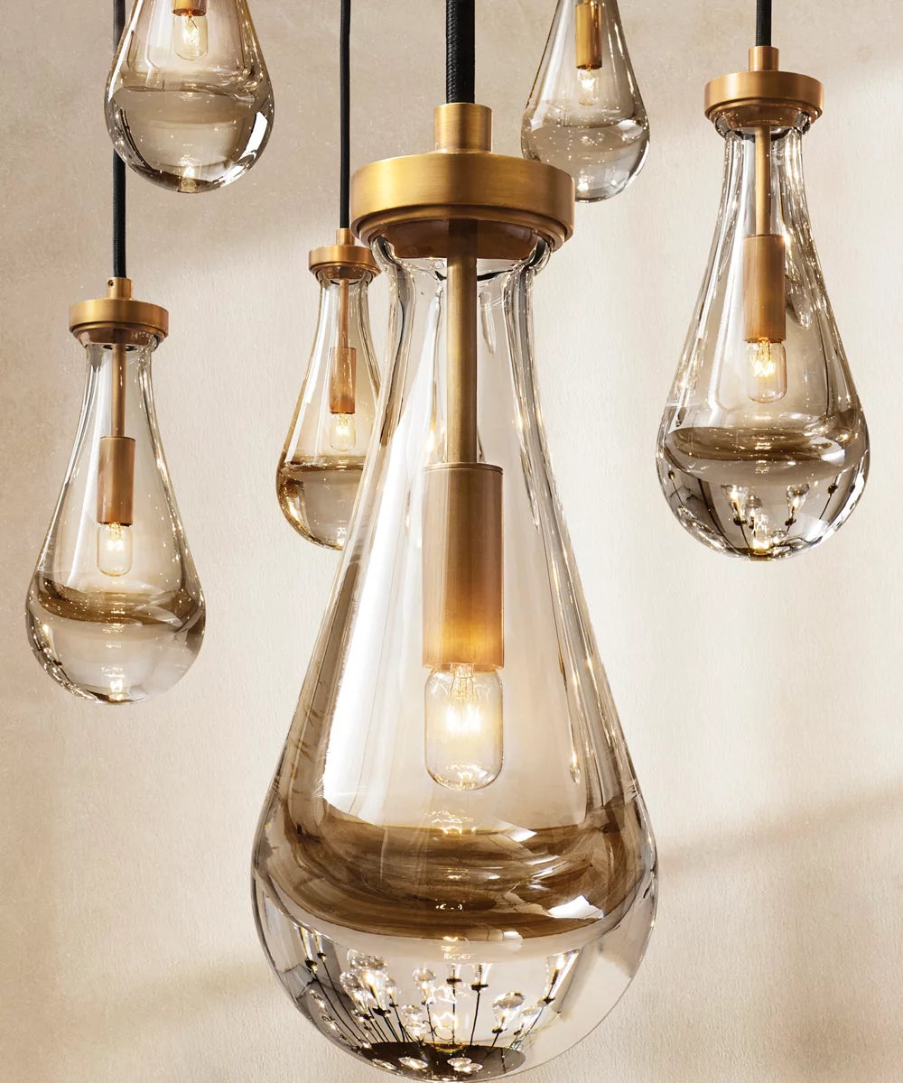 Monumental Artisan Raindrop Chandelier