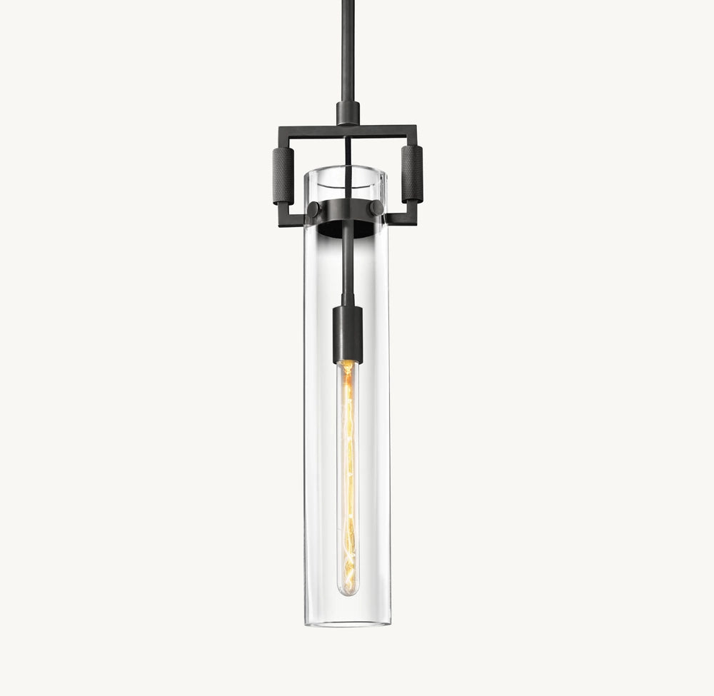 Mouthblown Glass Cylinder Pendant
