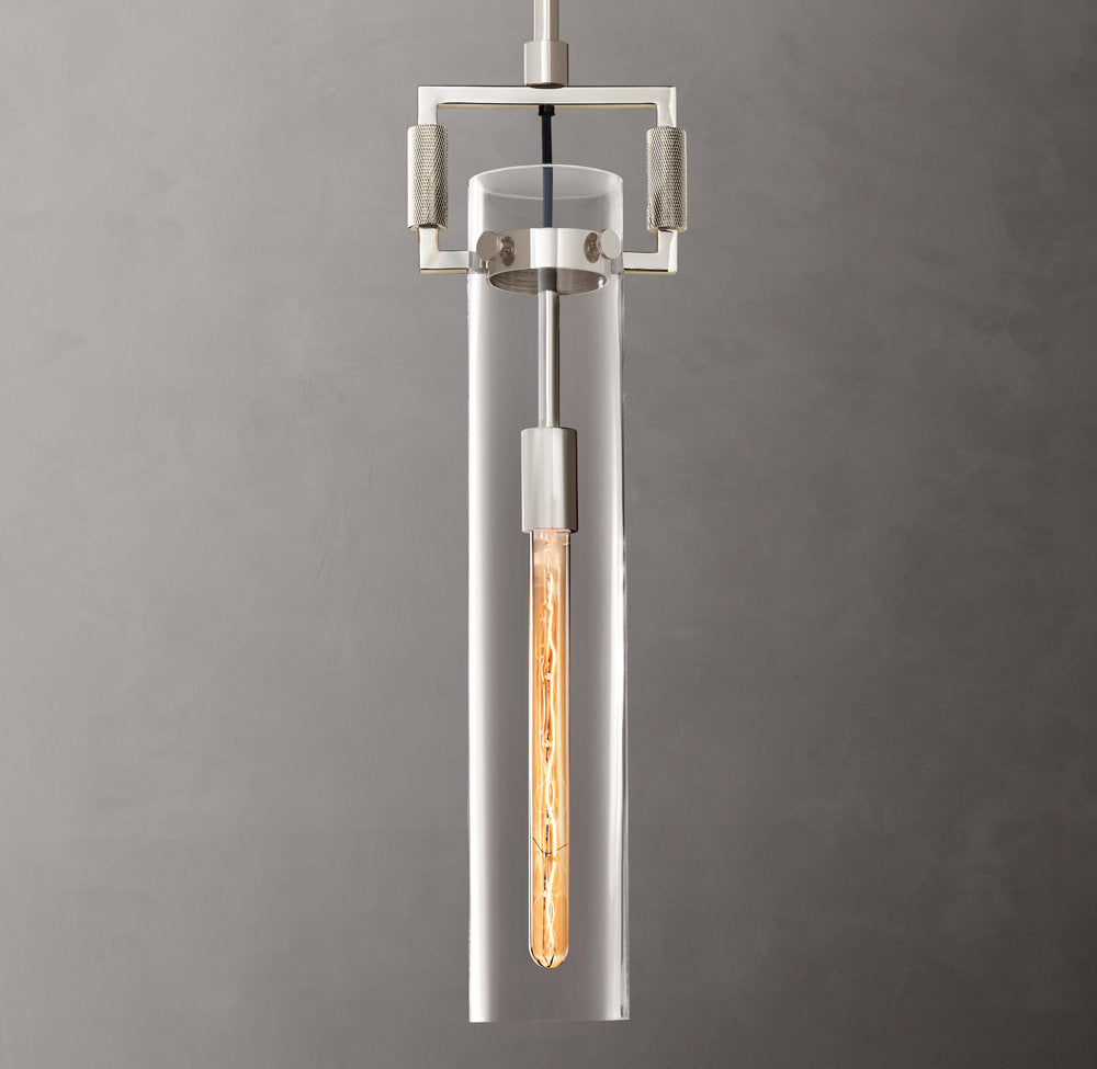 Mouthblown Glass Cylinder Pendant