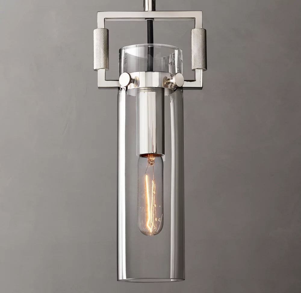 Mouthblown Glass Cylinder Pendant