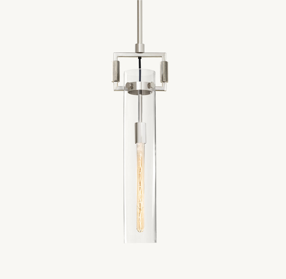 Mouthblown Glass Cylinder Pendant