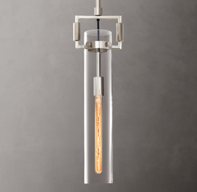 Mouthblown Glass Cylinder Pendant