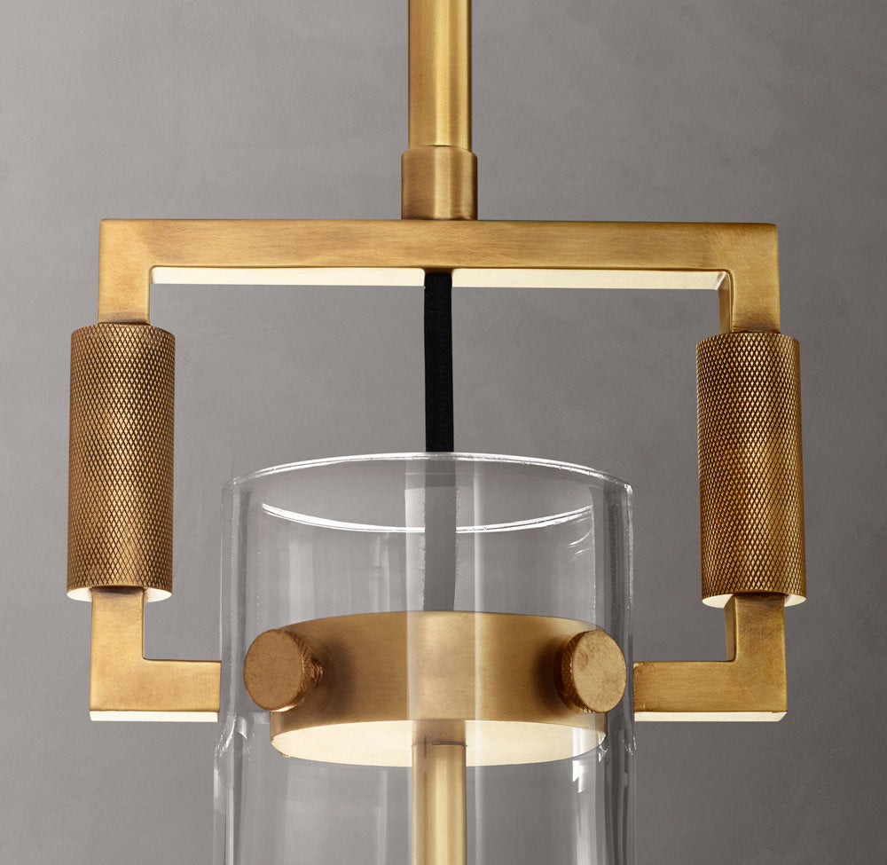 Mouthblown Glass Cylinder Pendant