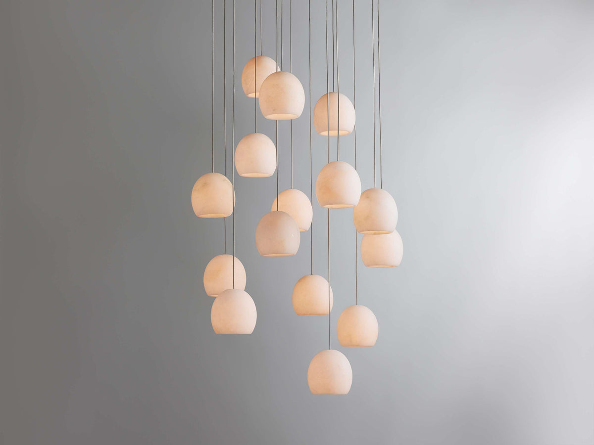 Natural Alabaster Cascade Chandelier