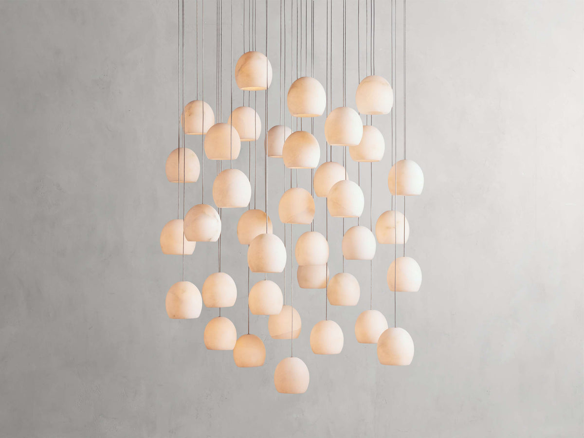 Natural Alabaster Cascade Chandelier