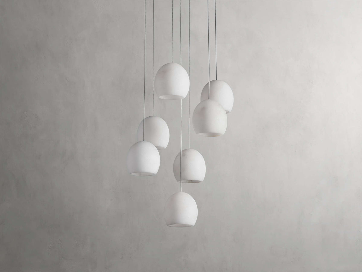 Natural Alabaster Cascade Chandelier
