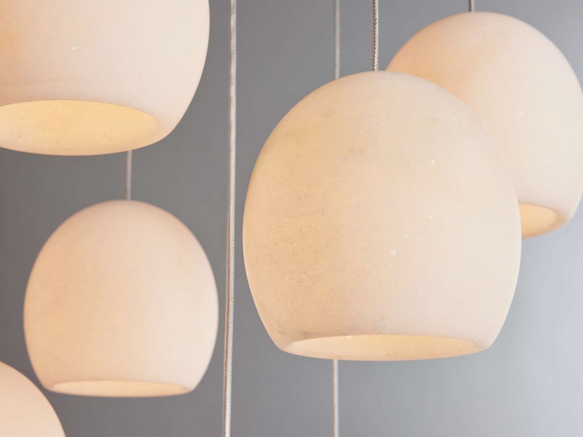 Natural Alabaster Cascade Chandelier