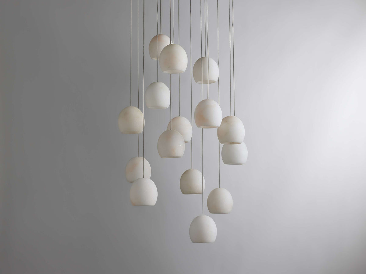 Natural Alabaster Cascade Chandelier