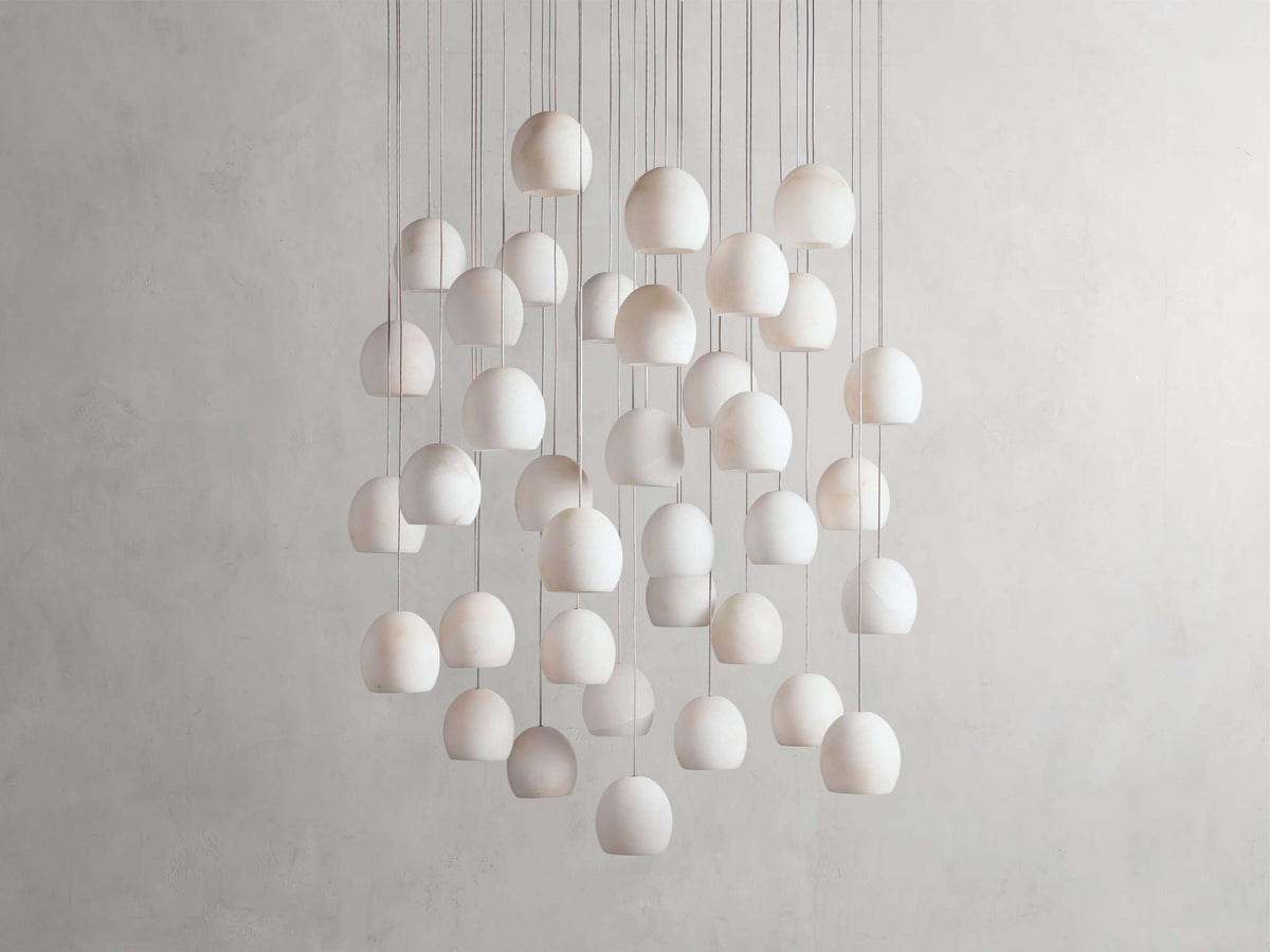 Natural Alabaster Cascade Chandelier