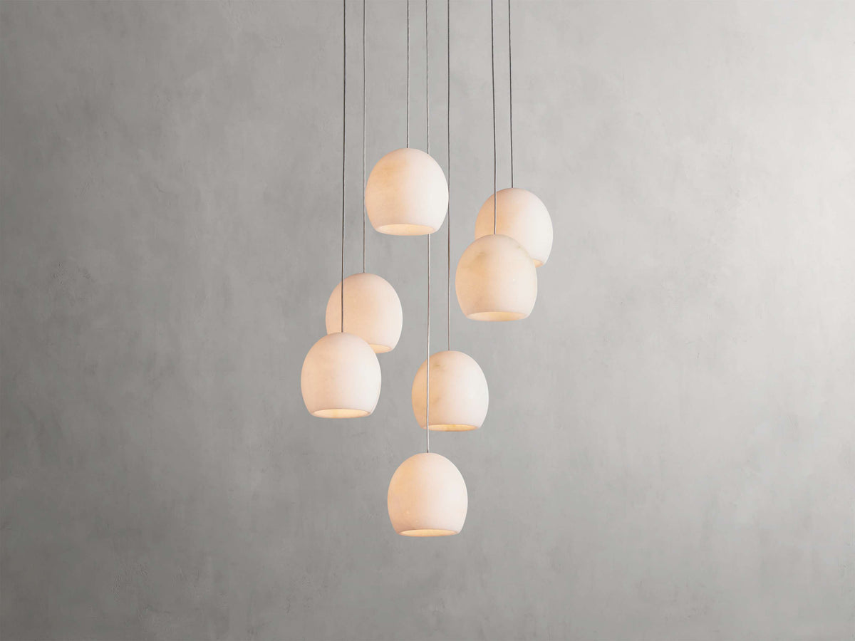 Natural Alabaster Cascade Chandelier