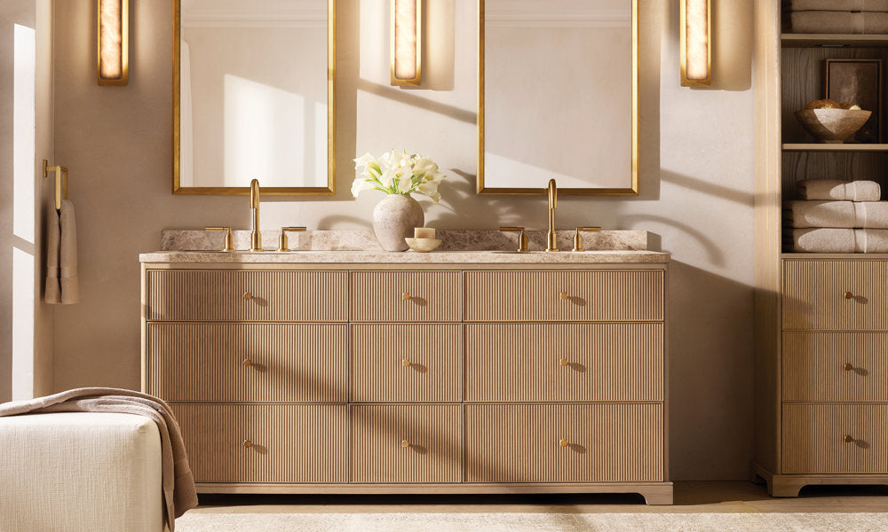 Natural Alabaster Vertical LED Sconce