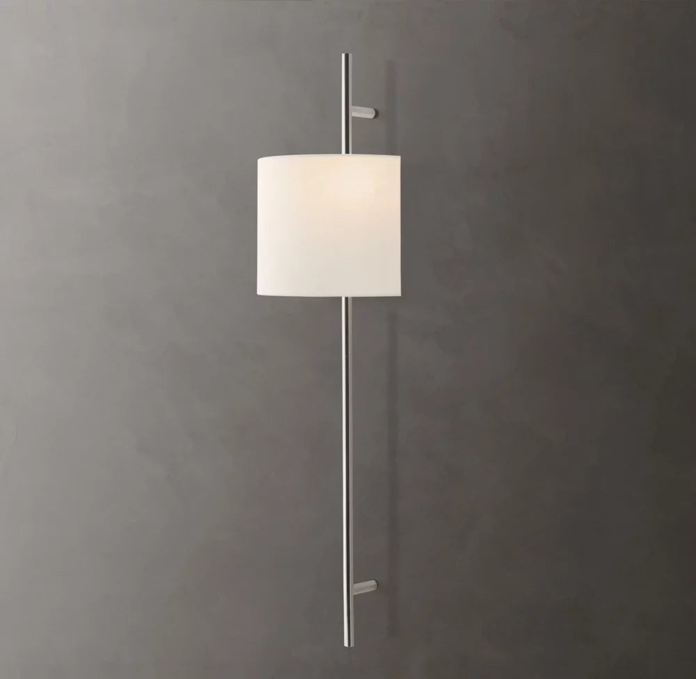 Octagonal Brass Linen Shade Wall Bar