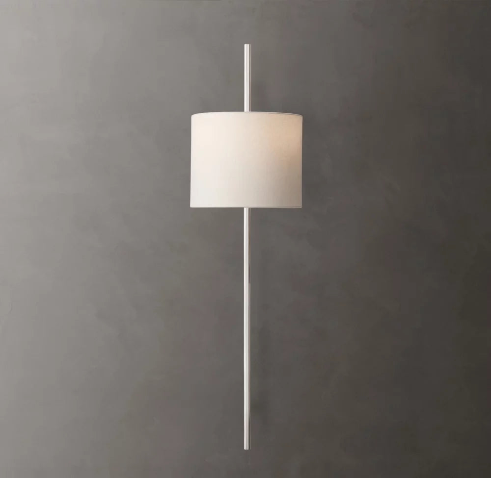 Octagonal Brass Linen Shade Wall Bar