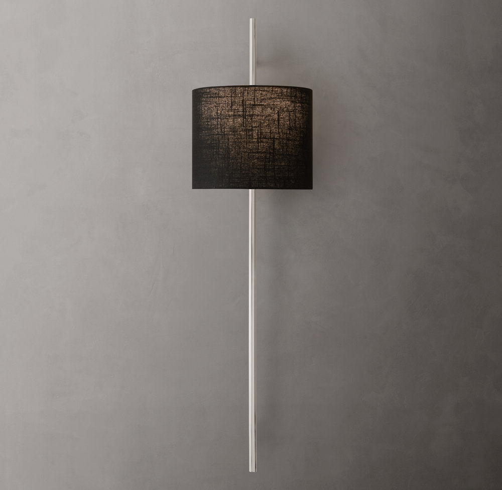 Octagonal Brass Linen Shade Wall Bar