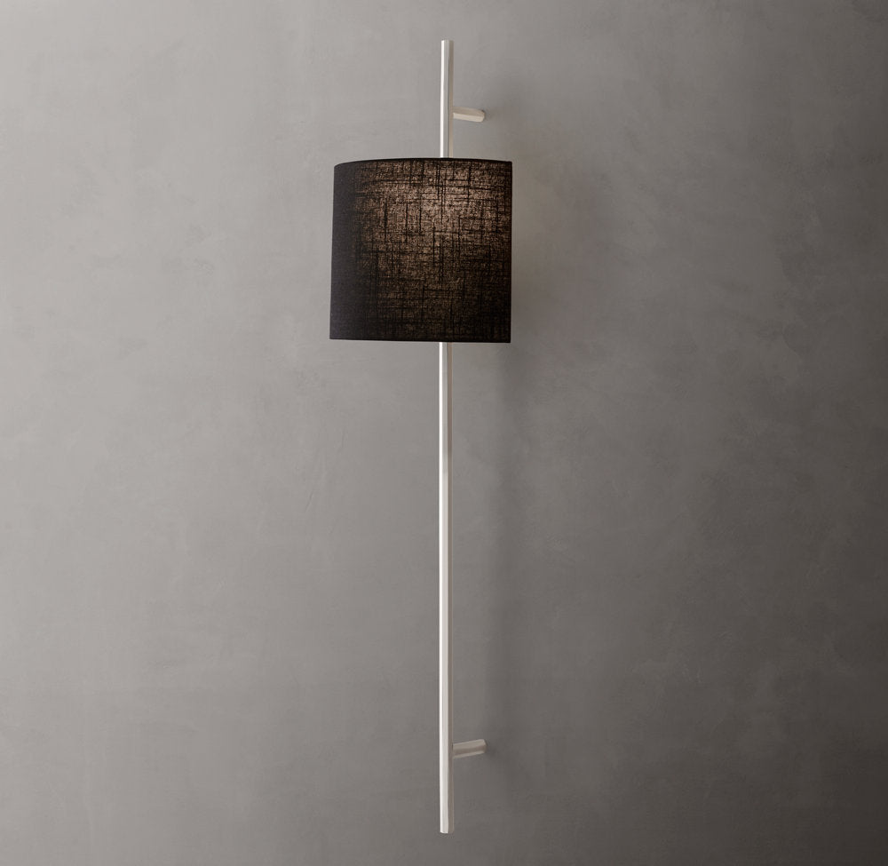 Octagonal Brass Linen Shade Wall Bar