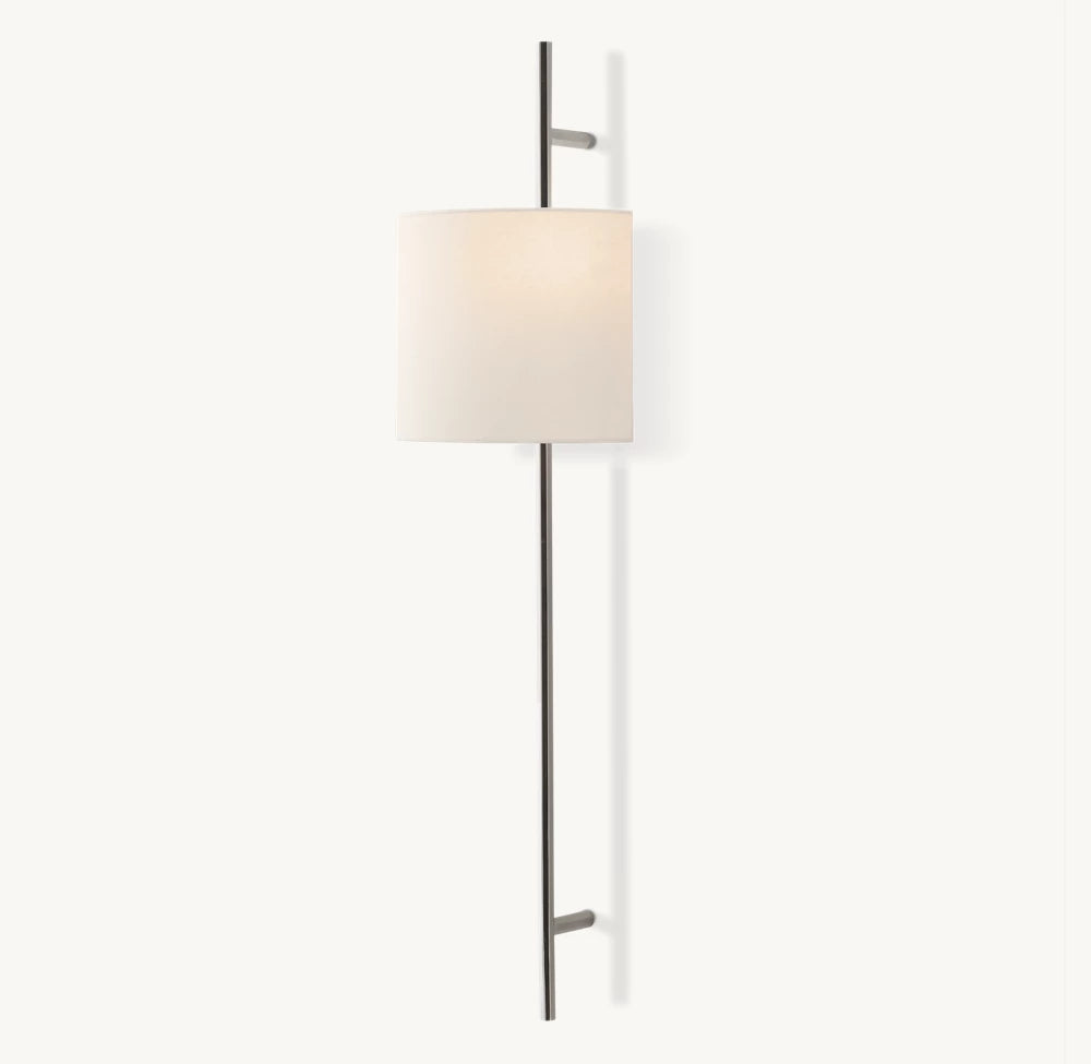 Octagonal Brass Linen Shade Wall Bar