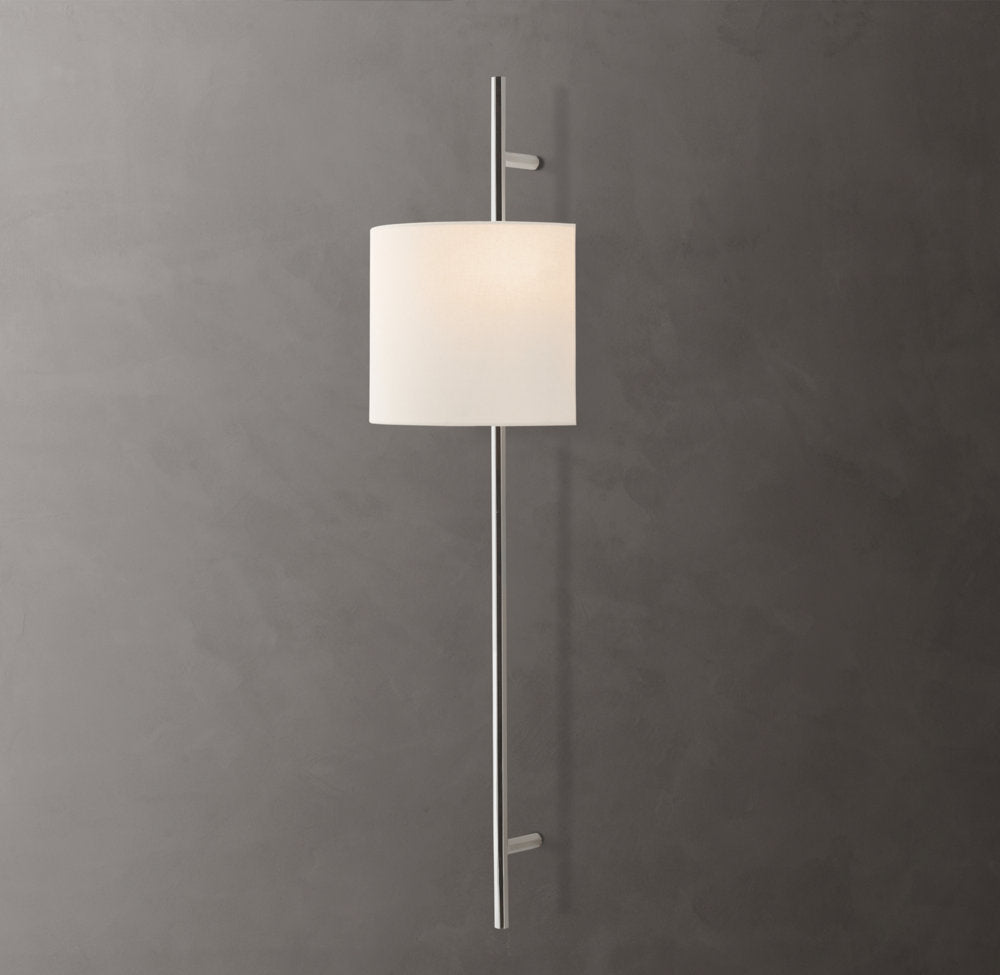 Octagonal Brass Linen Shade Wall Bar