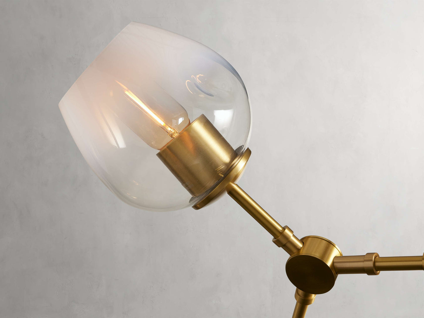 Ombre Glass Globe Linear Chandelier