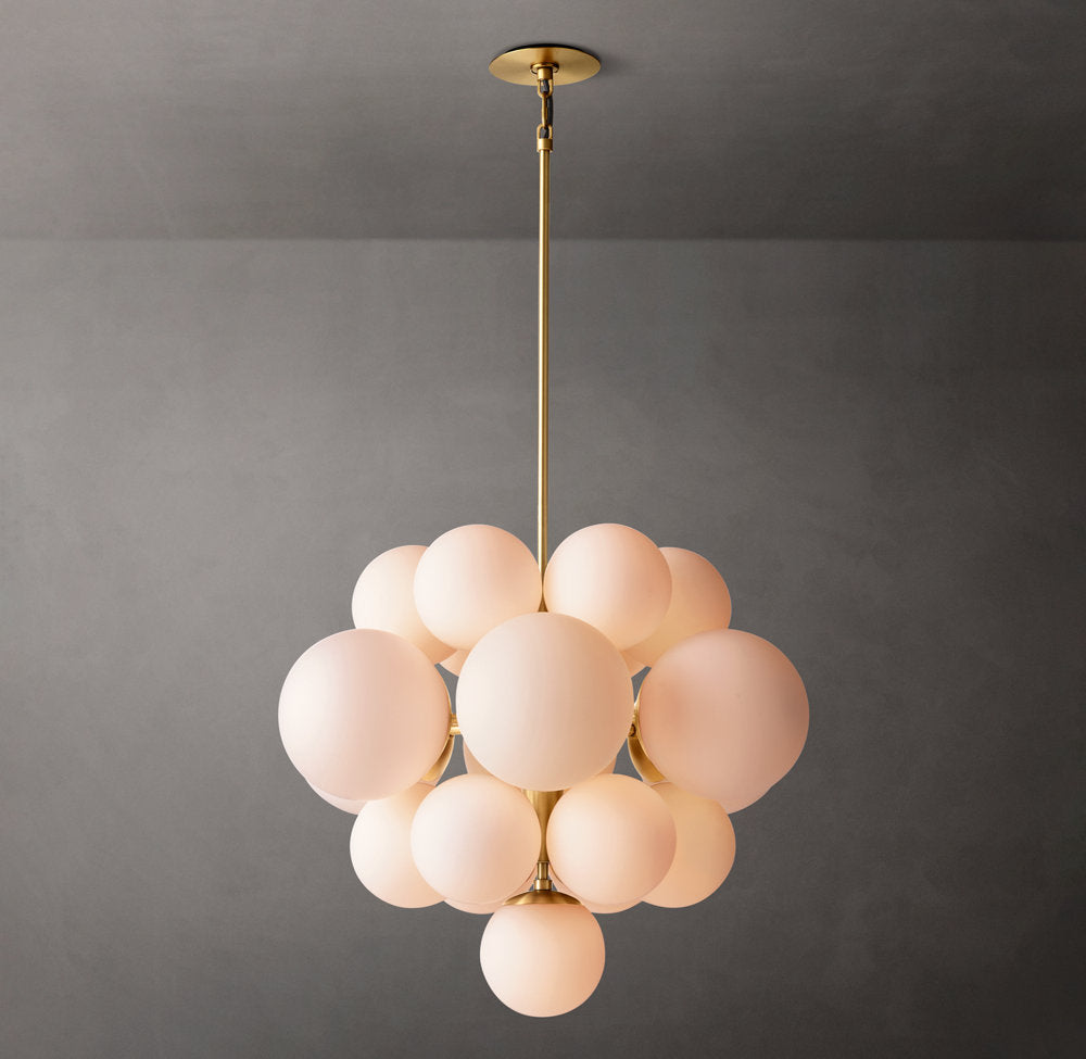 Opal Globe Cluster Chandelier