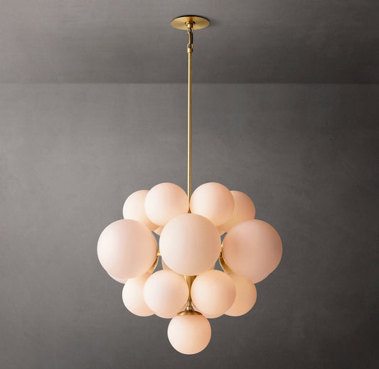 Opal Globe Cluster Chandelier